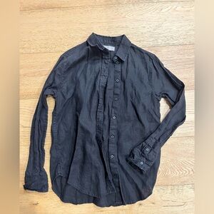 everlane linen long sleeve button down